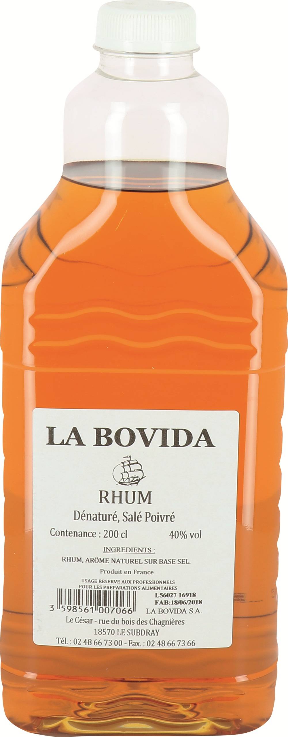 Rhum 40° - par 2 L